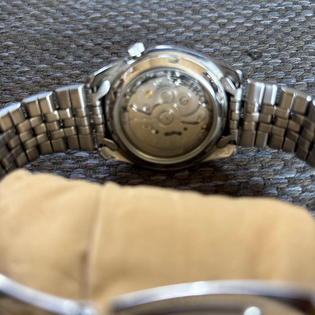 SEIKO 5 自動巻き腕時計 ブラック