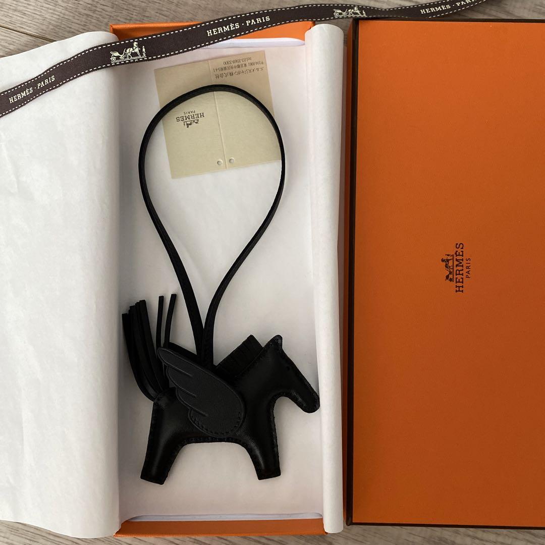 エルメス　ロデオ ペガサス バッグチャームpm ブラック新品