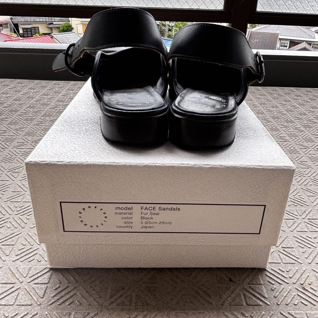 靴 25ss Post Production FACE Sandals