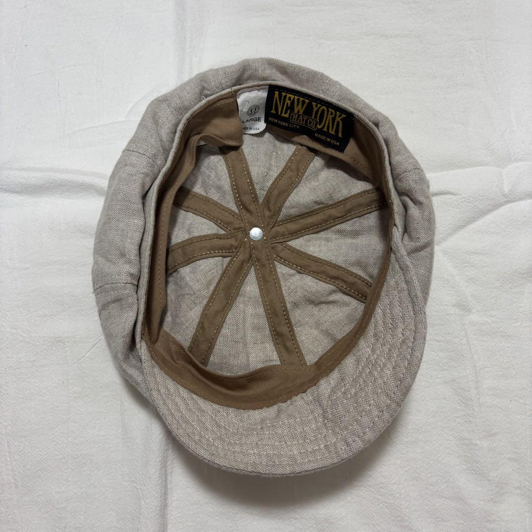90s NEW YORK HAT ニューヨークハット リネン キャスケット 古着