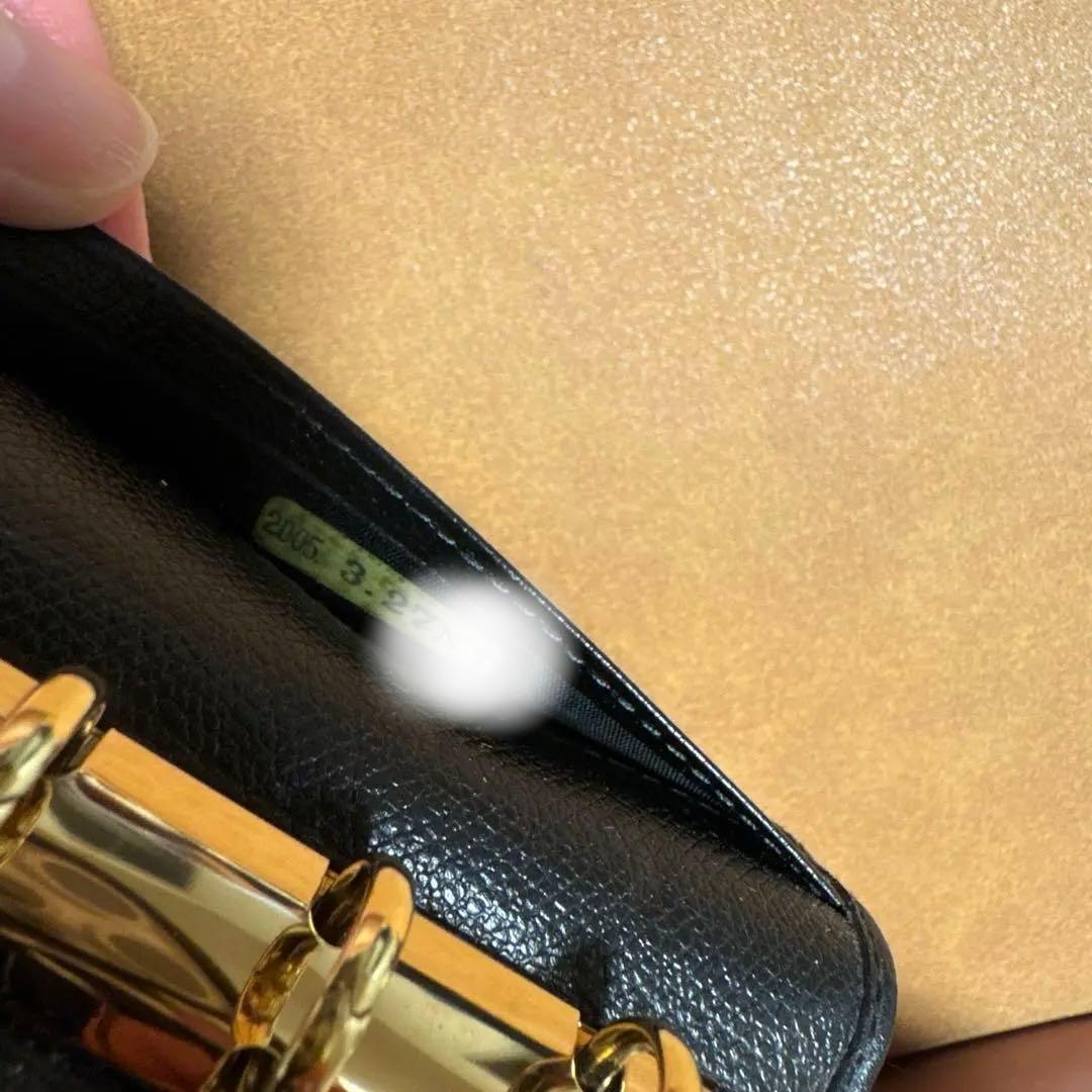 CHANEL ブラック レザー 手帳カバー