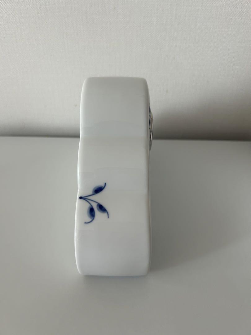 新品　ロイヤルコペンハーゲン ブルーパルメッテ デスク クロック 置き時計
