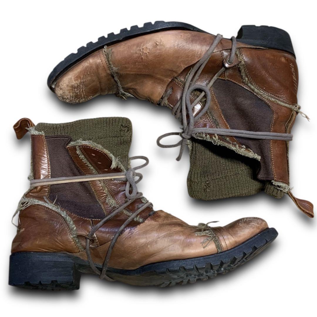 00s alfredobannister layered boots