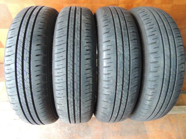 T205　155/65R14　ダンロップ　4本　アルミホイール付き
