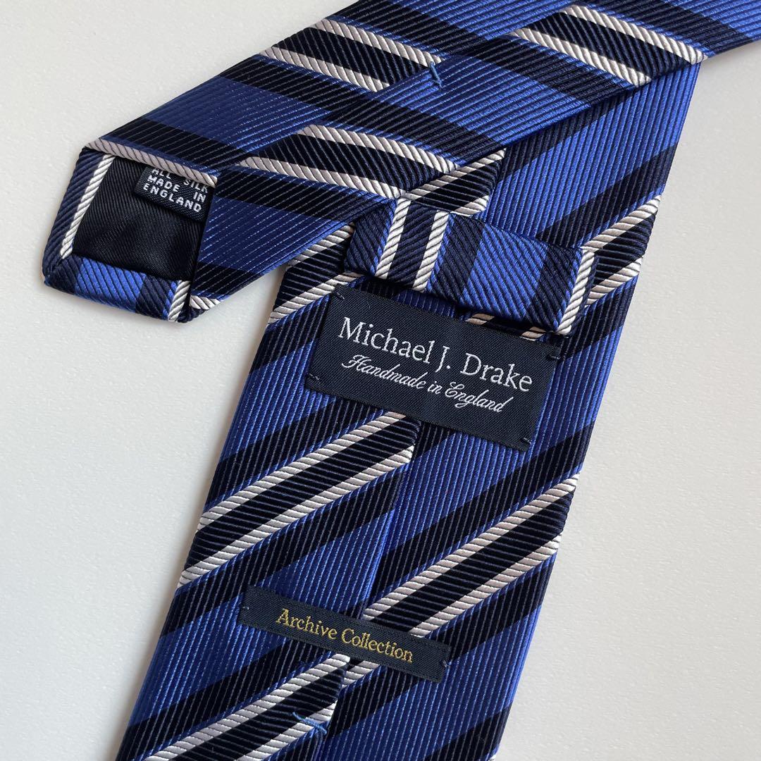 Drake's Michael J. Drake ドレイクス レジメンタルタイ