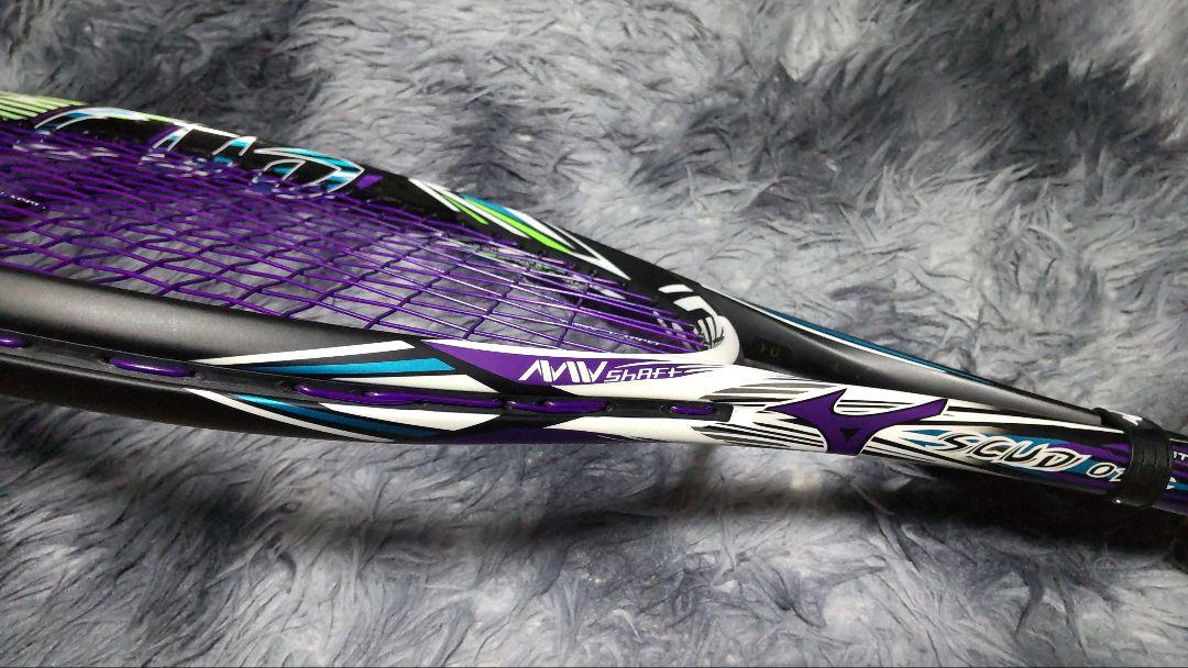 ソフトテニスラケット 前衛 MIZUNO SCUD01-C ケース付き ほぼ新品