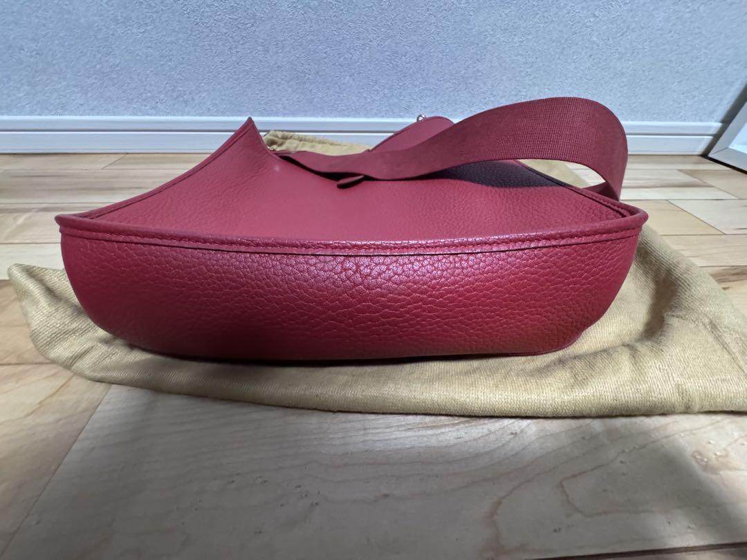 エルメス(HERMES)エブリンGMシェーブルレッド　ショルダーバッグ