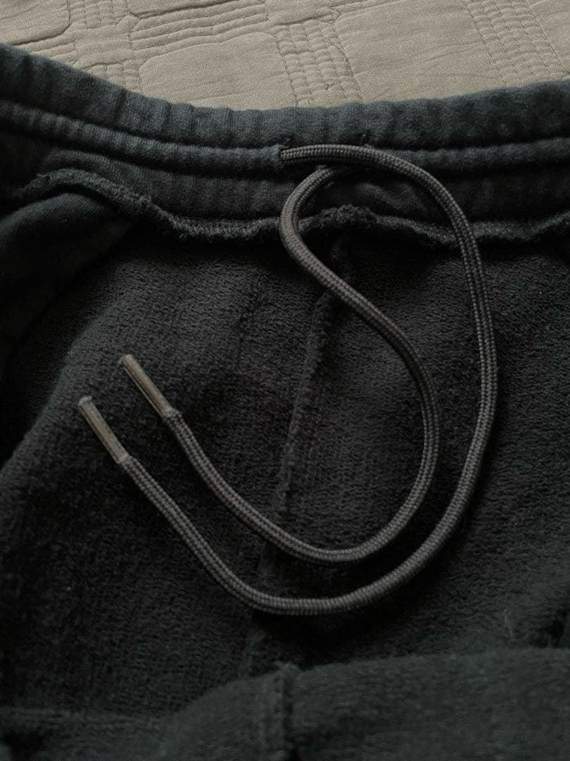 PRADA Linea Rossaプラダリネアロッサ コットンフリースパンツ黒L