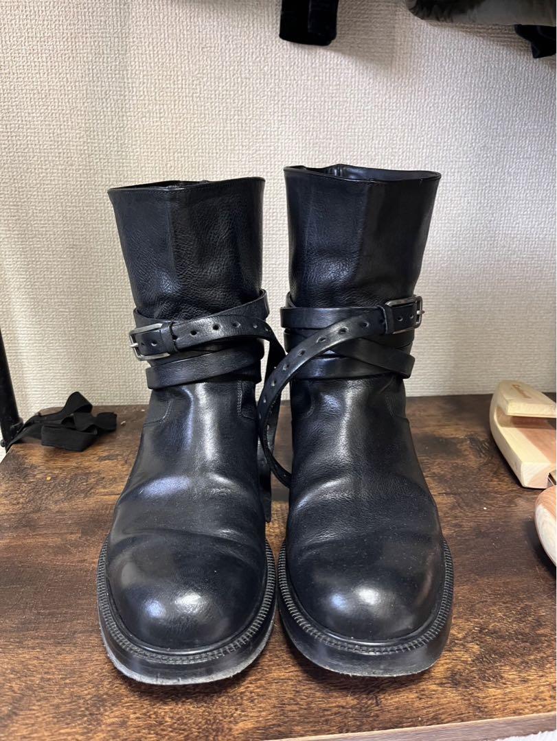 靴 kris van assche archive leather boots