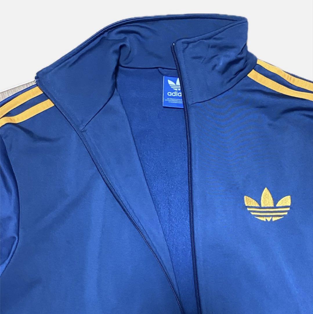 adidas トラックジャケット ネイビー/オレンジ ベッケンバウアー