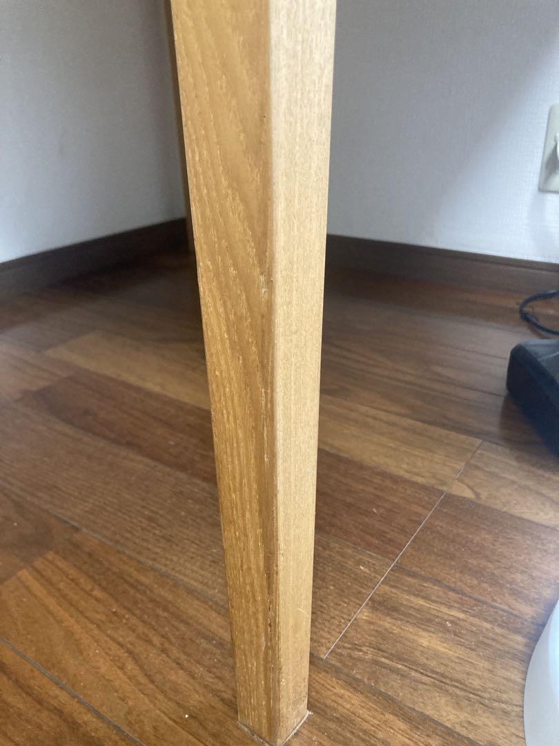 無印良品　タモ材　エクステンションテーブル