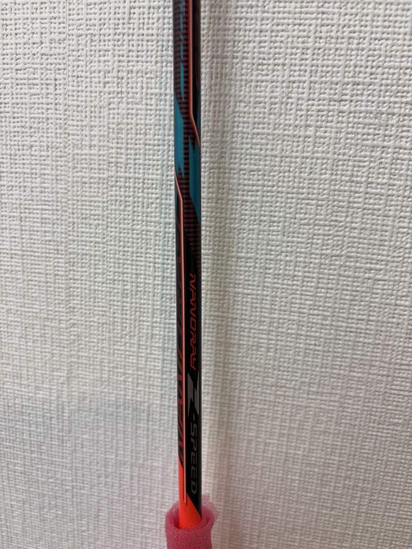 ナノレイzスピード　YONEX バドミントンラケット オレンジ