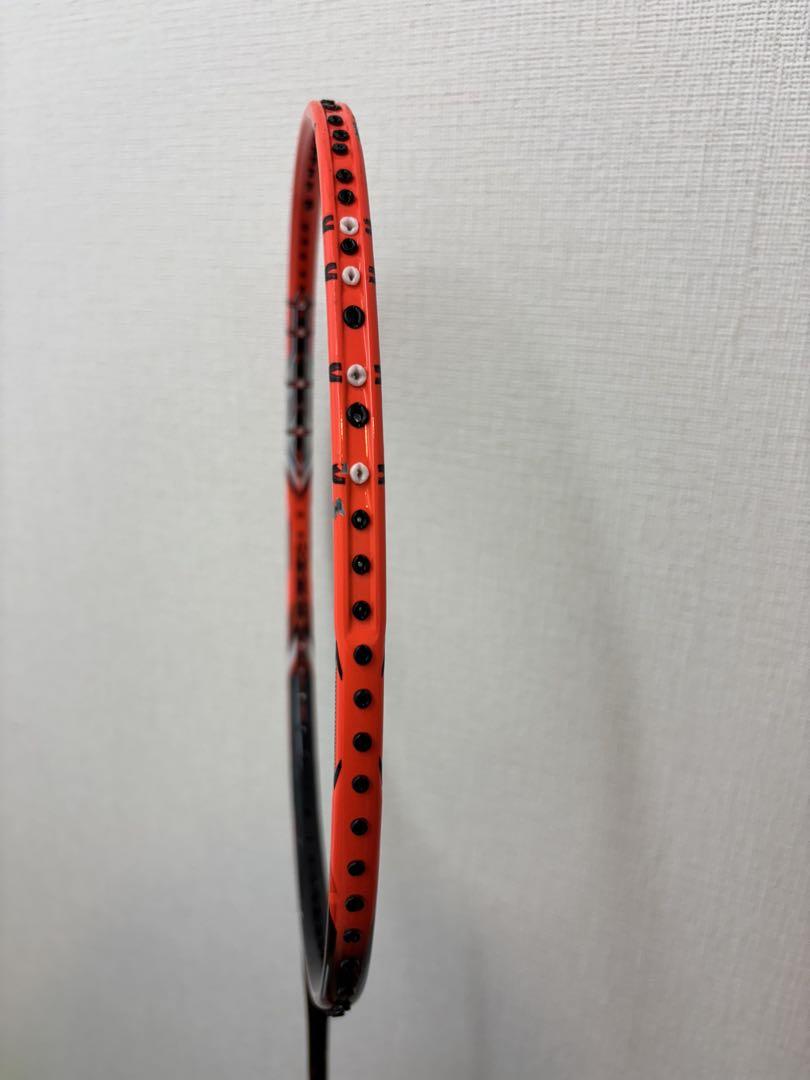 ナノレイzスピード　YONEX バドミントンラケット オレンジ