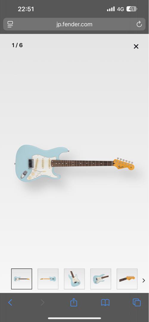 Fender Rei Stratocaster R246,レイブルー