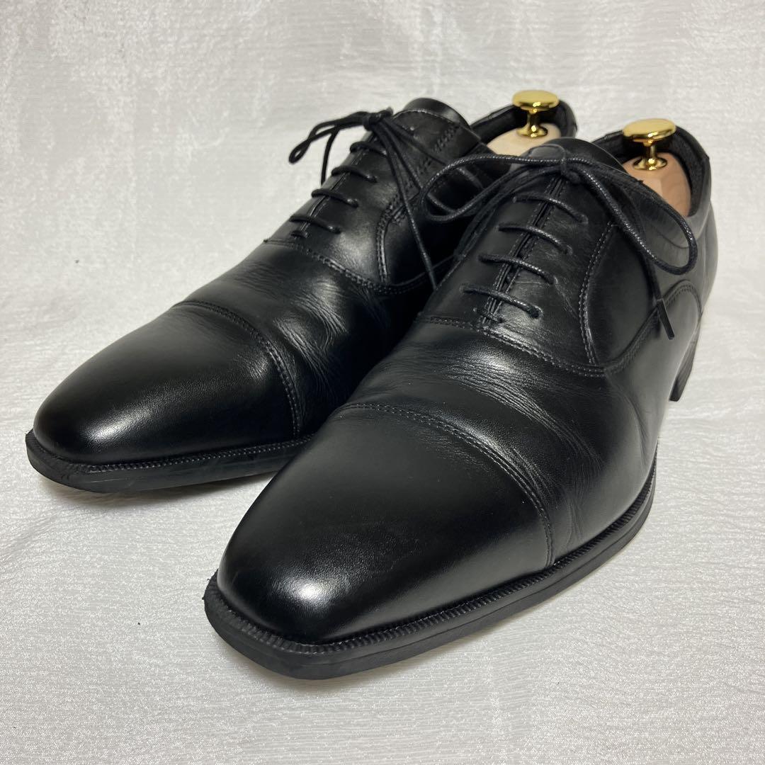 美品】texcy luxe テクシーリュクス ビジネスシューズ ブラック