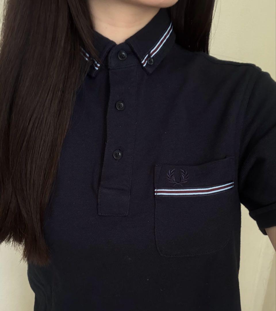 FRED PERRY ネイビー ポロシャツ XS
