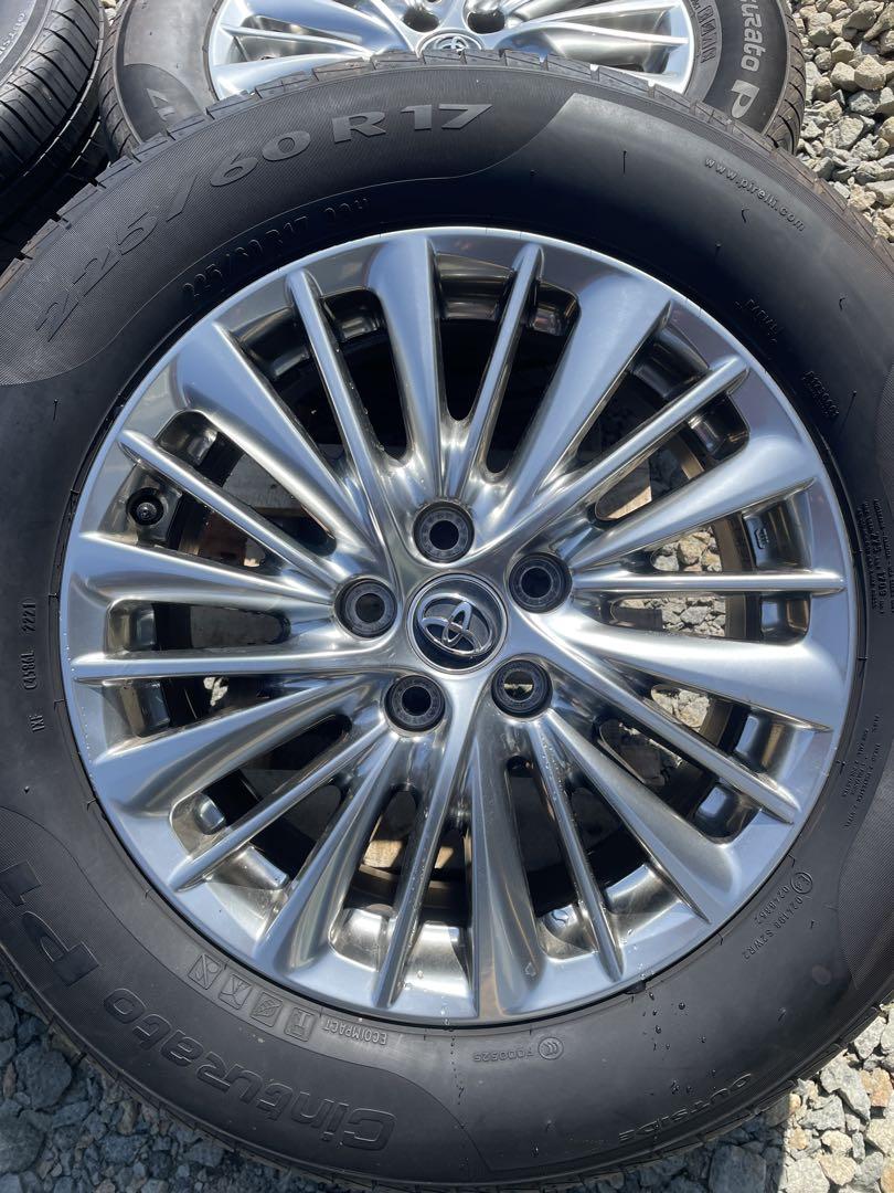 【送料込】アルファード　ヴェルファイア ホイールセット 225/60 R17