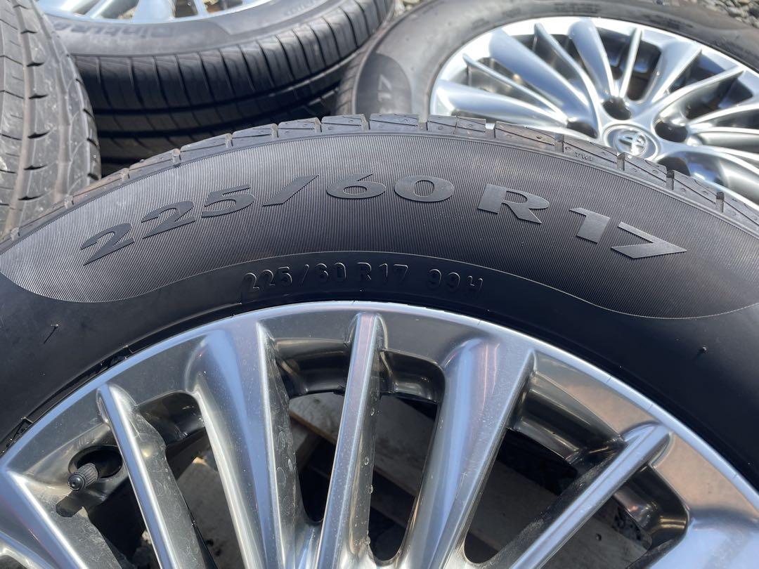 【送料込】アルファード　ヴェルファイア ホイールセット 225/60 R17