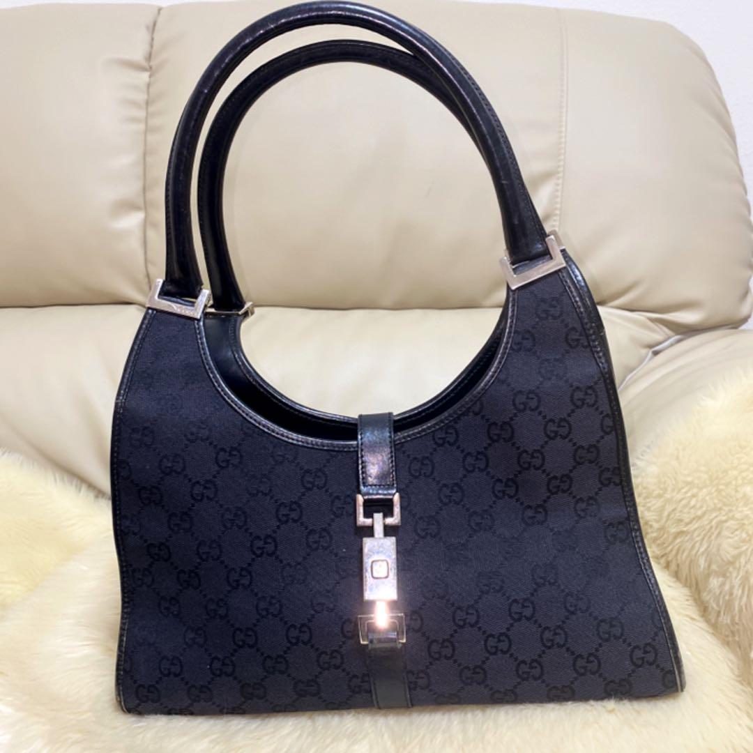 2022即納 GUCCI GG キャンバスレザー gUzAv-m12556151074 グッチ❤️ジャッキー ハンドバッグ 2022本物保証