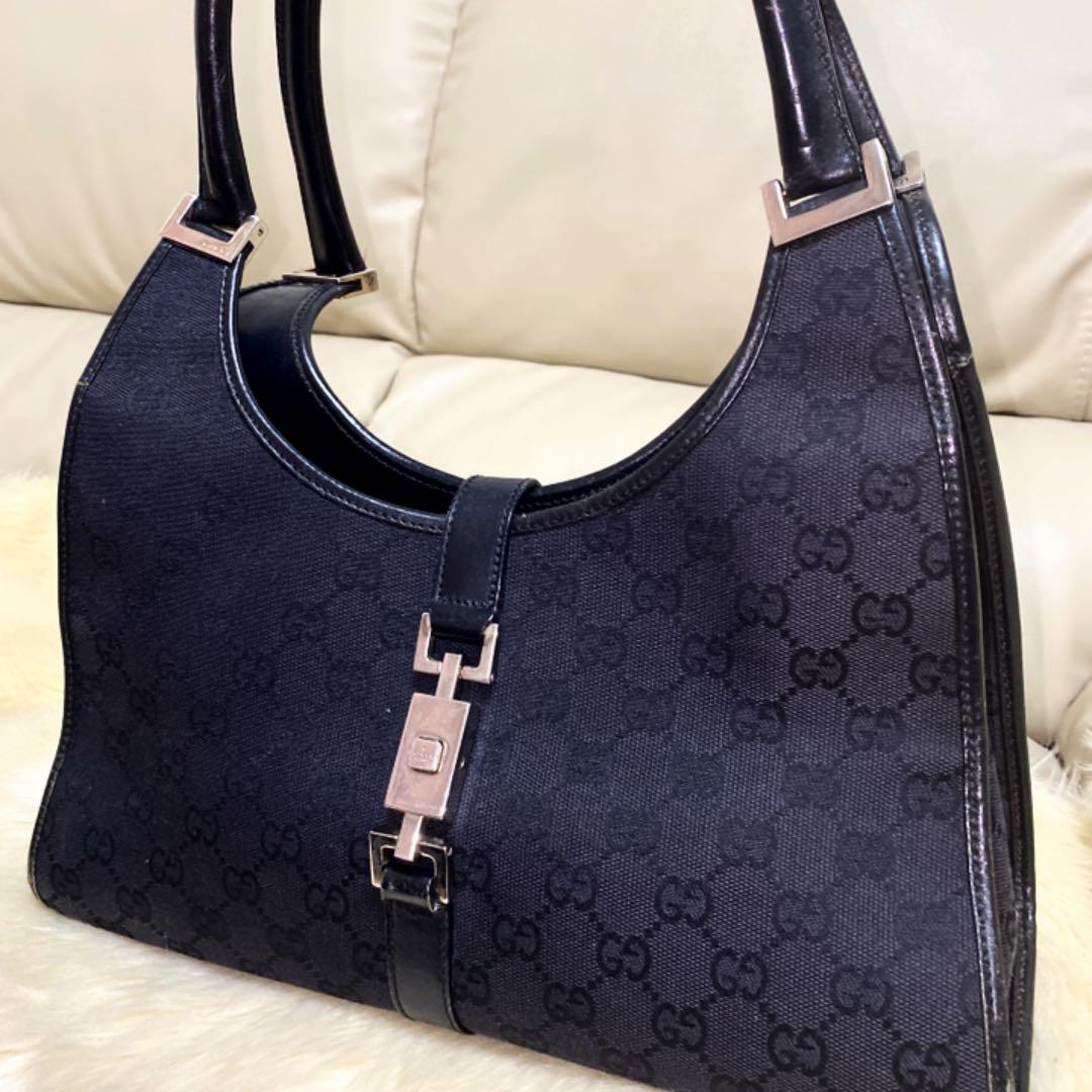 2022即納 GUCCI GG キャンバスレザー gUzAv-m12556151074 グッチ❤️ジャッキー ハンドバッグ 2022本物保証