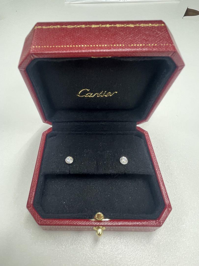 Cartier ダイヤモンド ピアス 専用ケース付き
