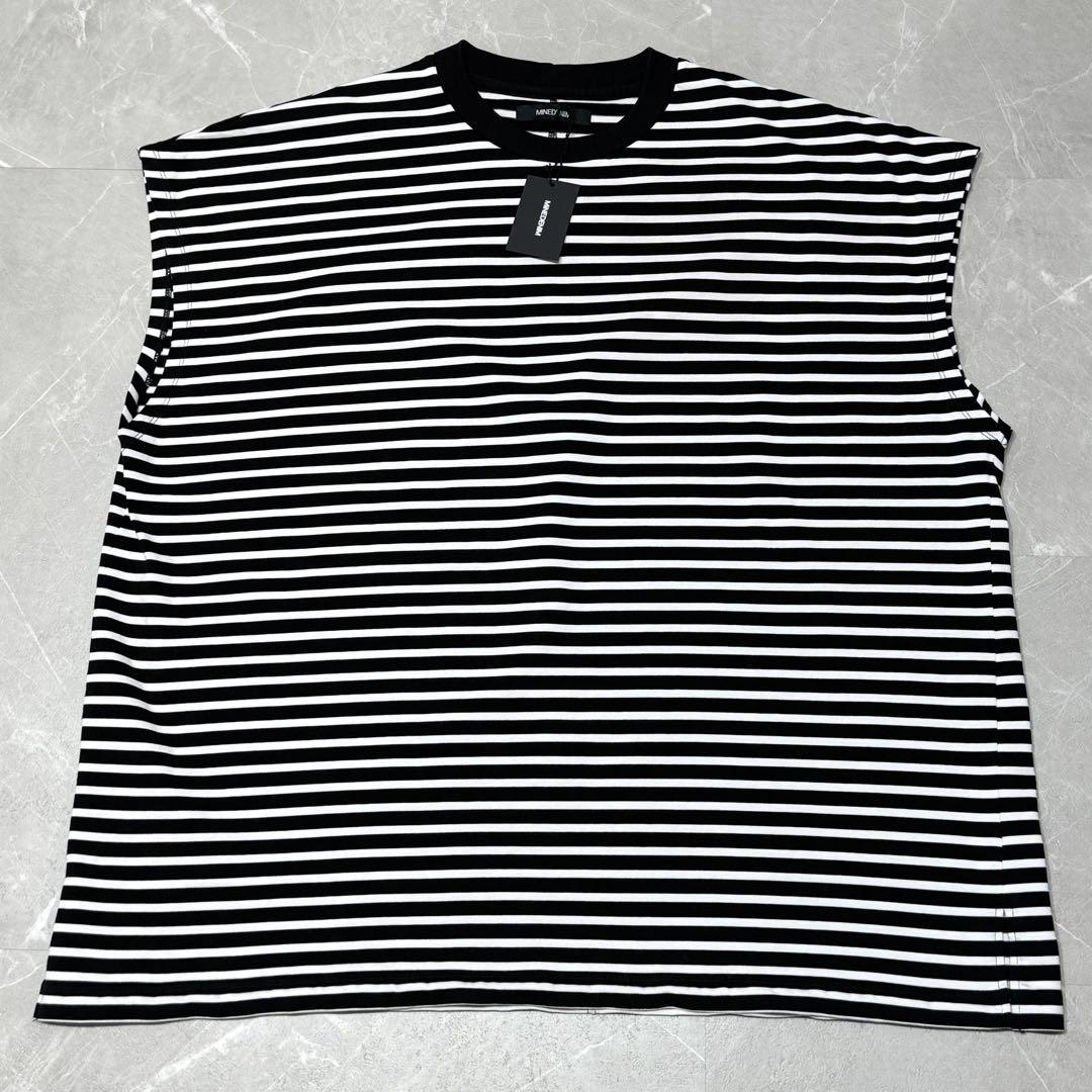 MINEDENIM】Big Nosleeve Border T-SH L - メルカリ