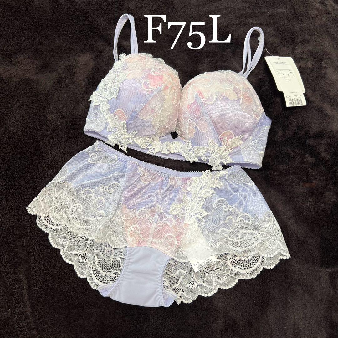 wacoal パルファージュ　23 ブラ　ショーツセット　F75L PU