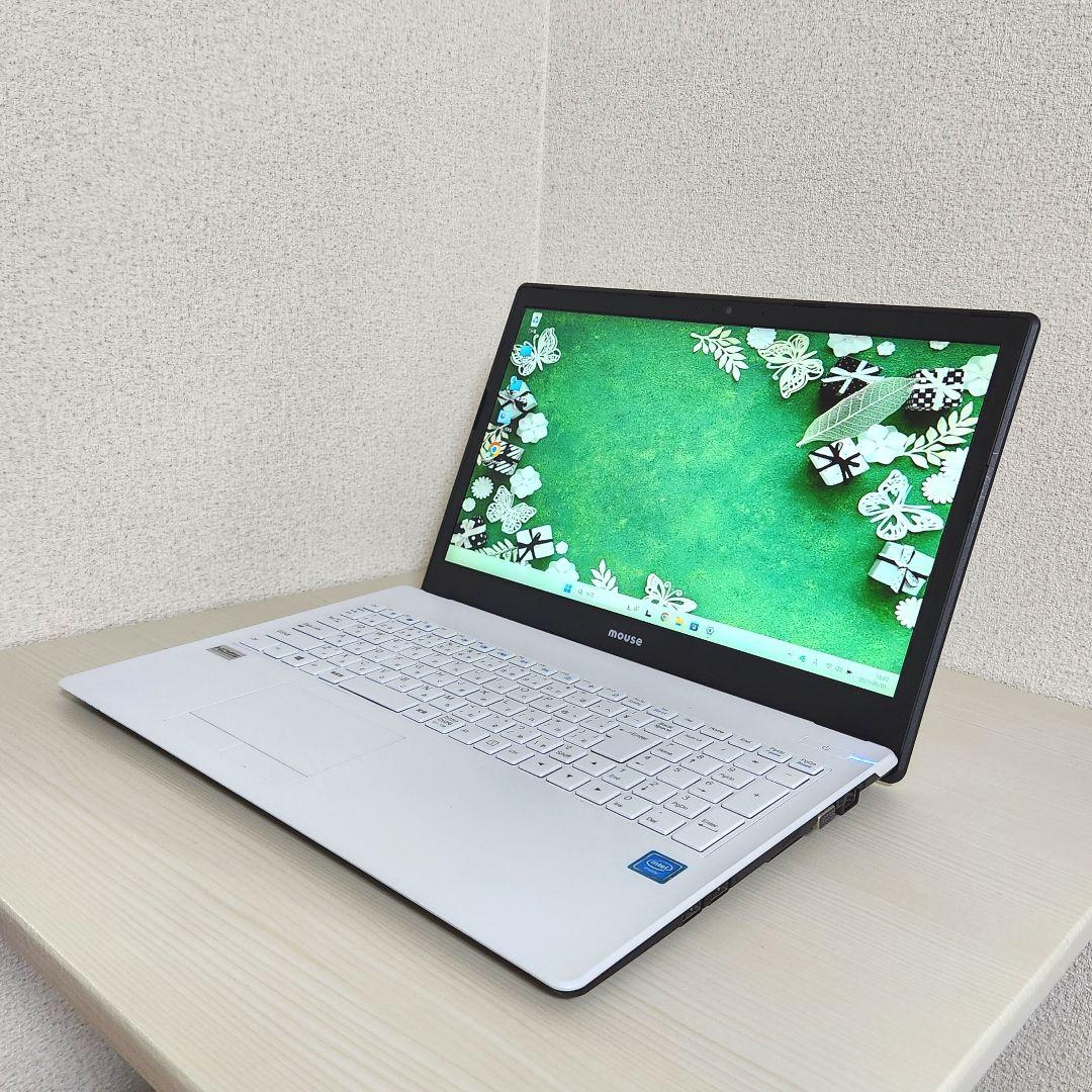 Win11☆マウスコンピューター☆少し小さめ☆ノートパソコン☆カメラ付☆ホワイト 専用】Windows11☆マウスコンピューター☆ノートパソコン☆美品