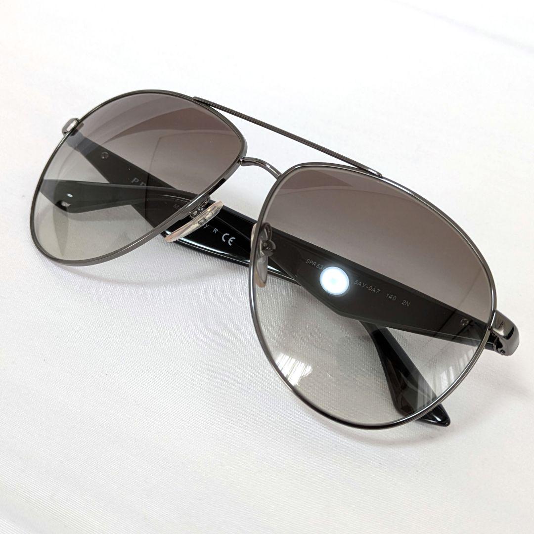 極美品】 PRADA サングラス ティアドロップ 三角プレート サイド