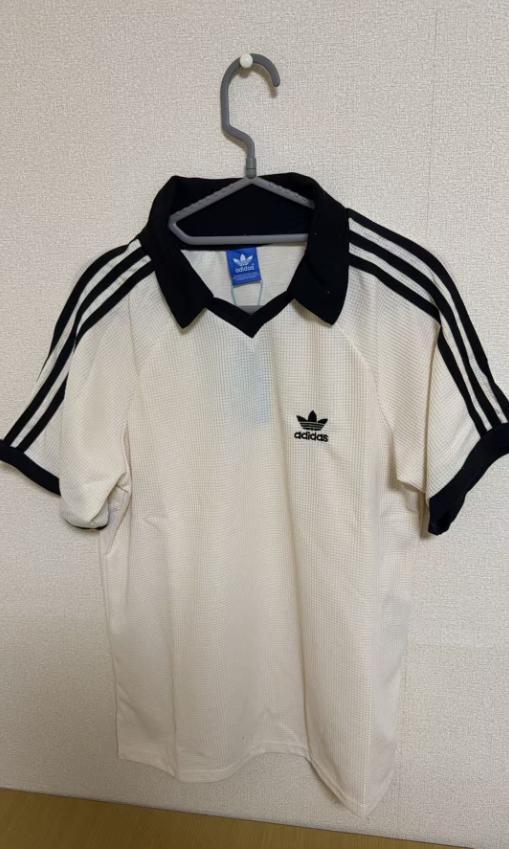 adidas ワッフル ポロシャツ　Sサイズ j