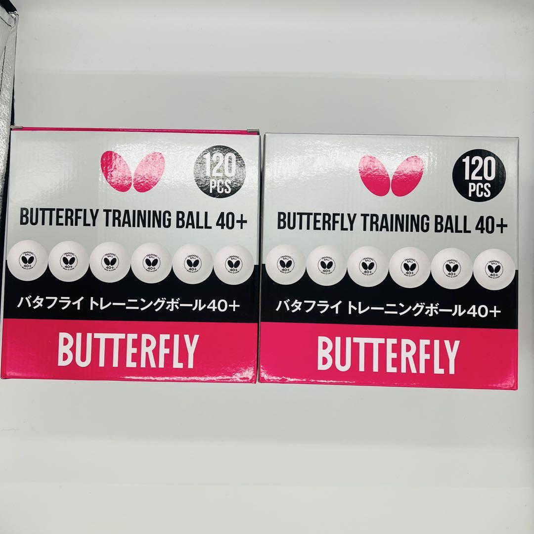 バタフライ 卓球 トレーニングボール 40+ 2箱