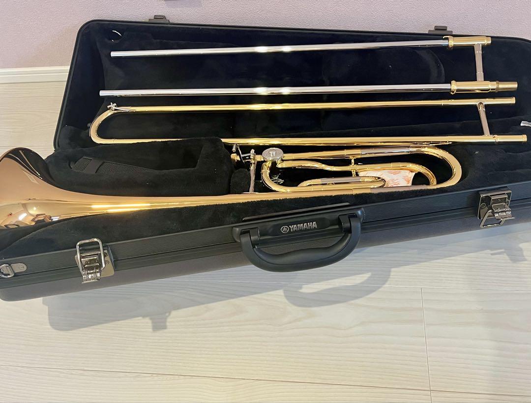 【美品】YAMAHA YSL-456Gテナーバストロンボーン サイレントブラス付
