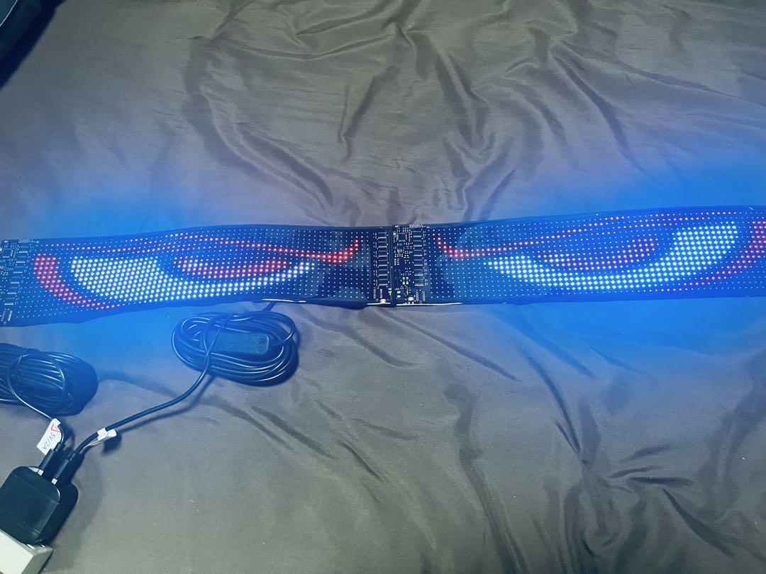 人気‼︎ デビル　アイ　LED 悪魔の眼　10.25センチ×35センチ　2枚セット