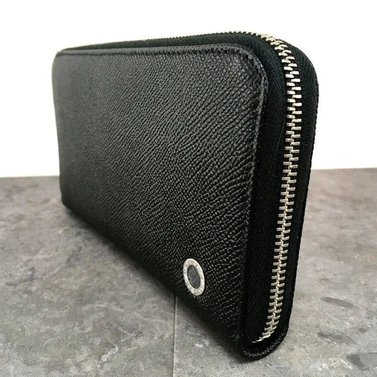 送料込み！ 未使用品 BVLGARI ジップウォレット 黒 箱 571