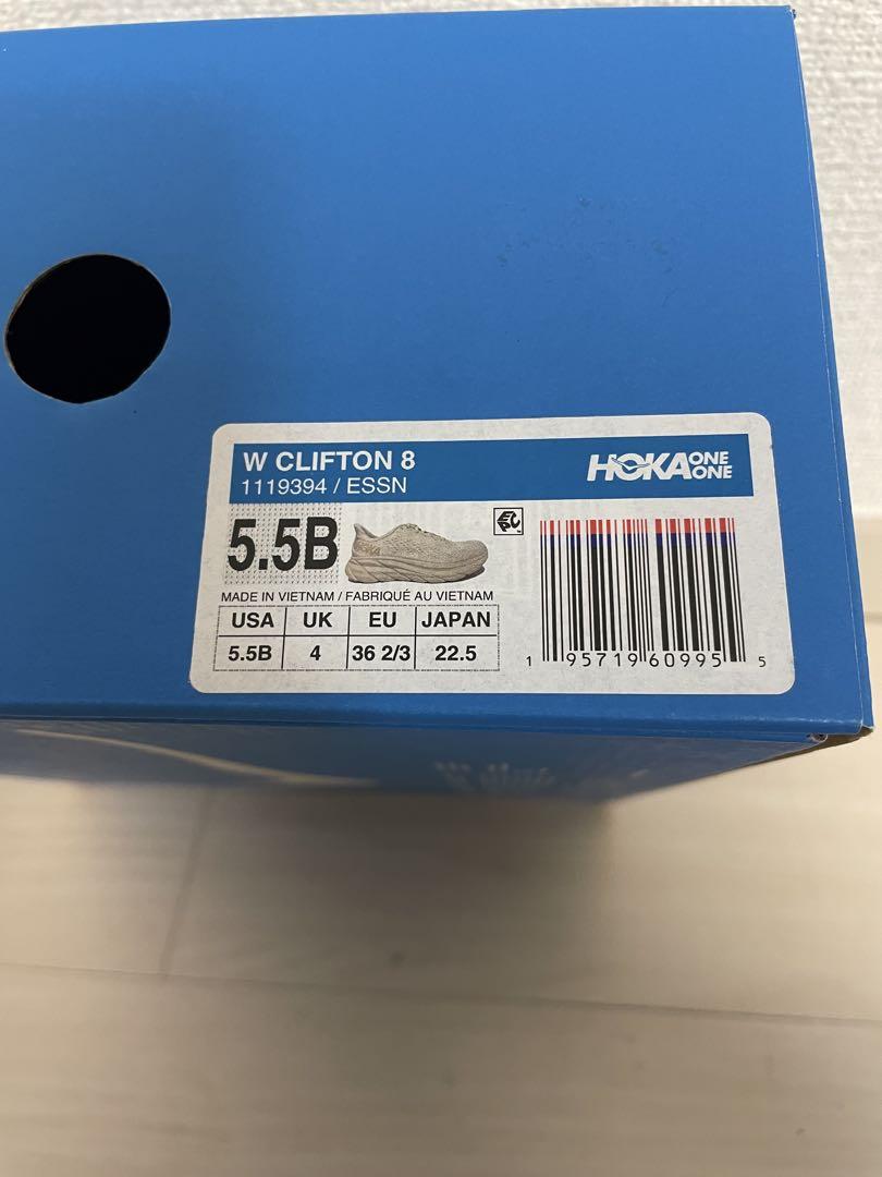 値下げ HOKA/（ホカオネオネ）クリフトン8 22.5 オフホワイト