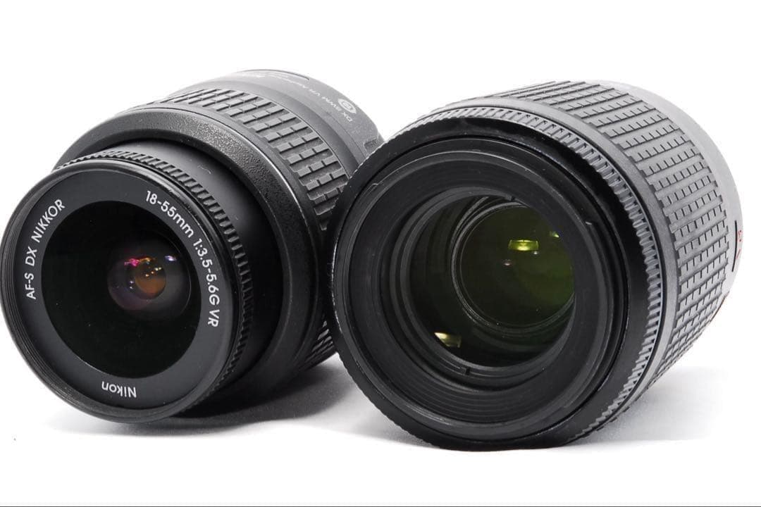 ショット数5400回❤️Nikon D60✨一眼レフ✨ダブルレンズ✨手ぶれ補正✨