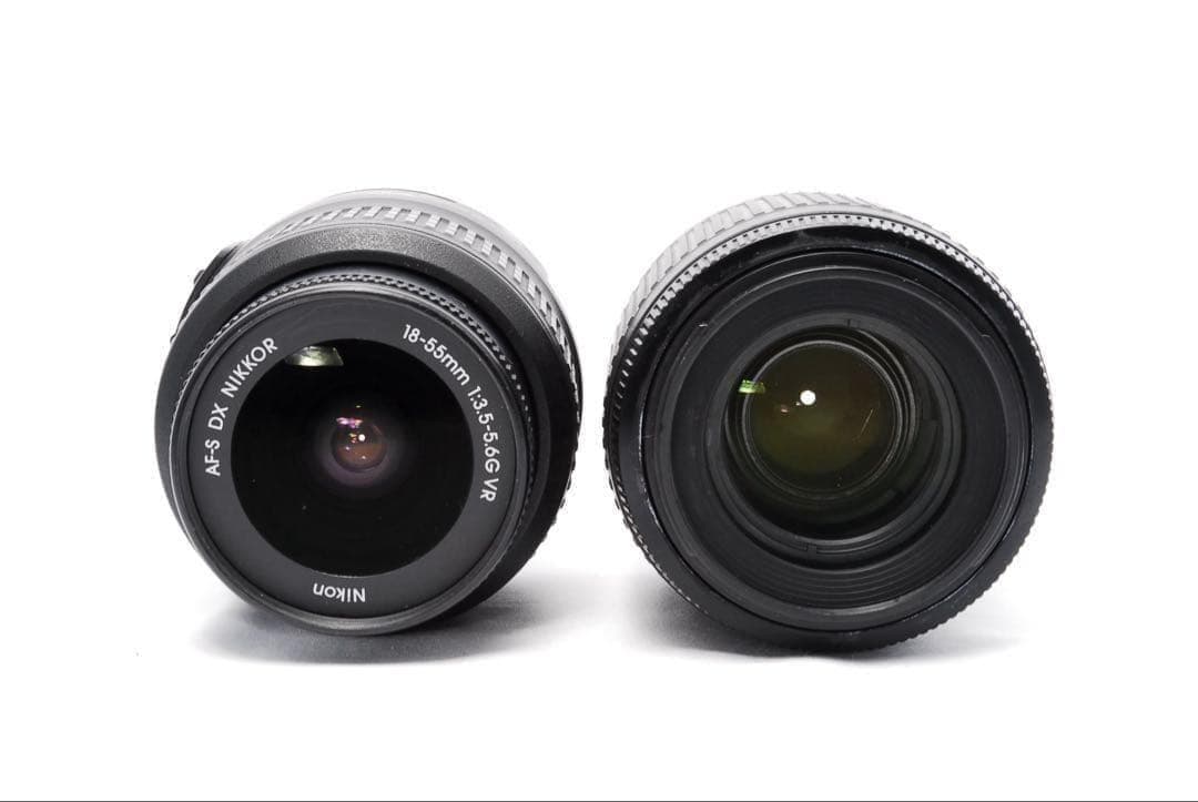 ショット数5400回❤️Nikon D60✨一眼レフ✨ダブルレンズ✨手ぶれ補正✨