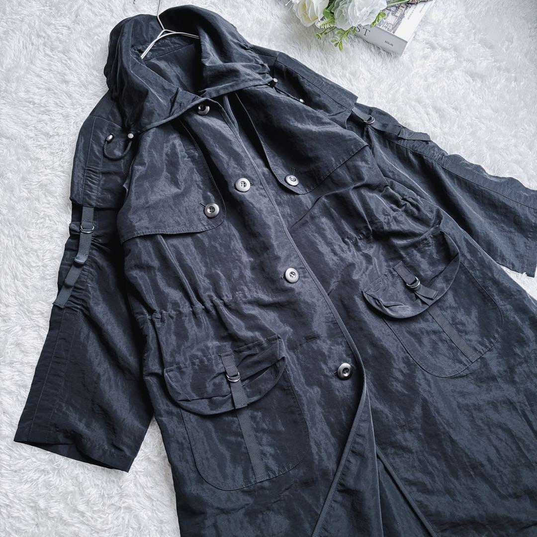 美品♡Leilian レリアン 13+ 大きいサイズ ライトコート アウター