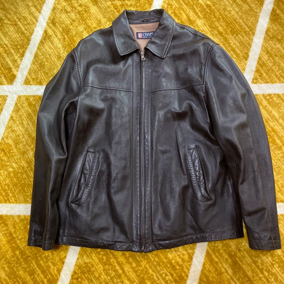 希少!!】 チャップス ラルフローレン ライダースジャケット