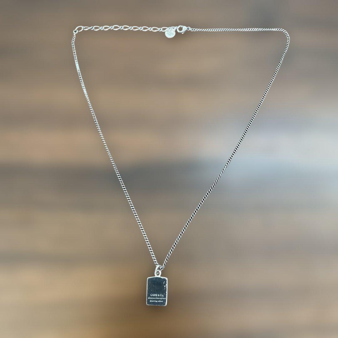 【特別送料無料！】 GARNI シルバー ネックレス プレートトップ - メルカリ アクセサリー