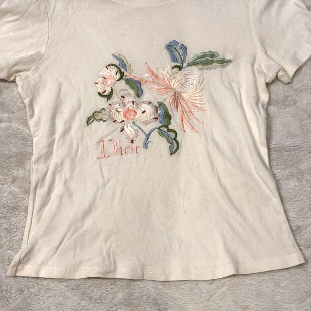 Christian Dior 刺繍 半袖 Tシャツ 廃盤品 US10 花柄 - メルカリ