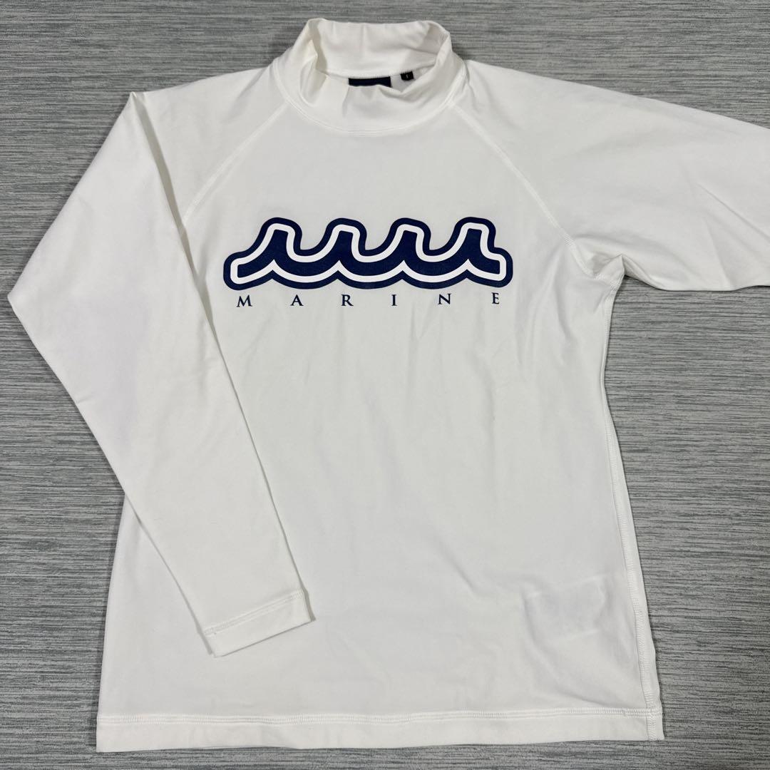 muta marine レディース　長袖モックネックシャツ