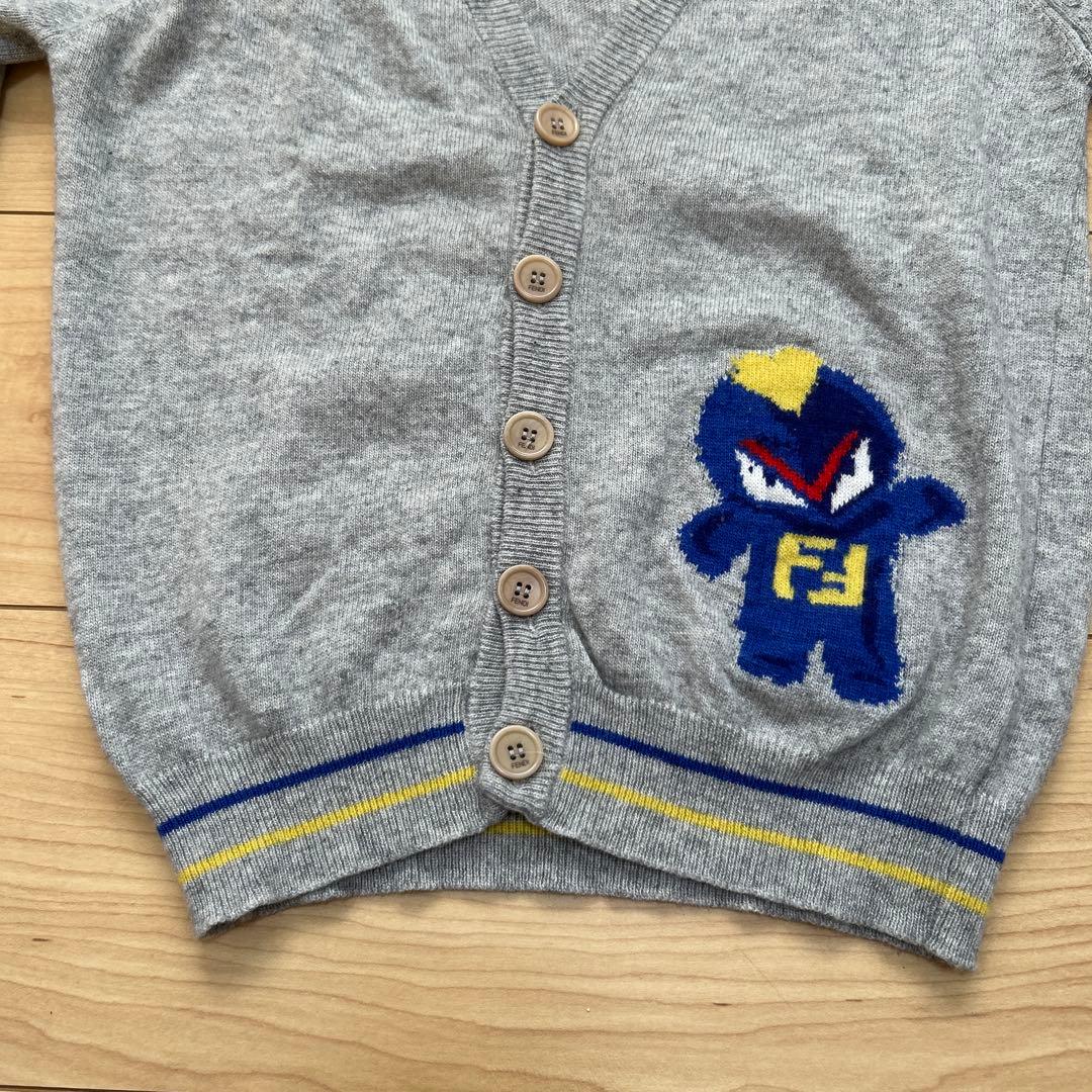 FENDI フェンディ キッズ カーディガン ズッカ モンスター 8A 130 FENDI フェンディ キッズ カーディガン ズッカ モンスター 8A 130
