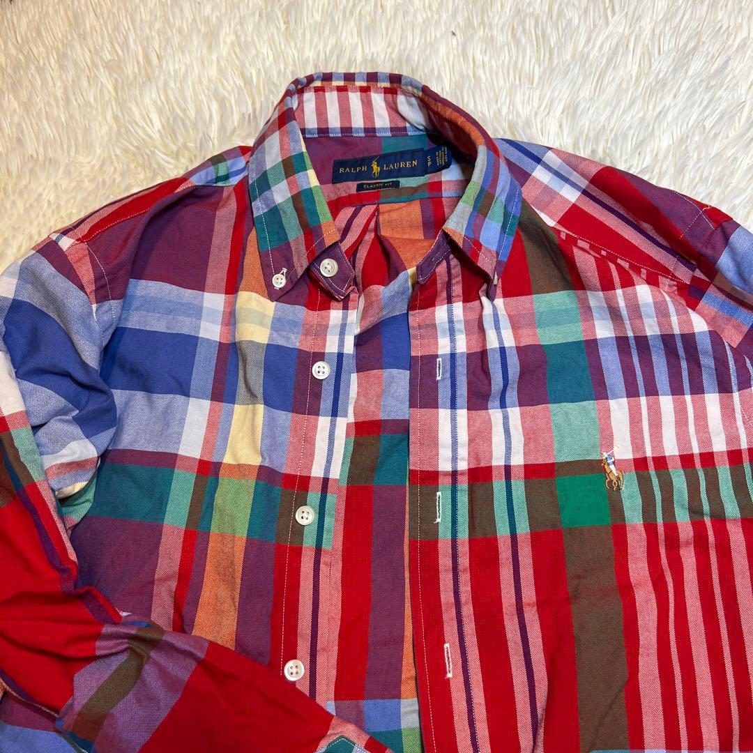 Ralph Lauren チェック柄 長袖シャツ M Ralph Lauren チェック柄長袖シャツ M (10-12) - メルカリ
