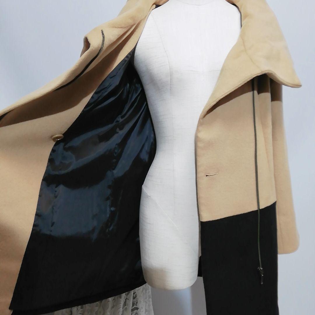 ベーセッツ 極上美品 ウール100% ロングコート Мサイズ ベージュ