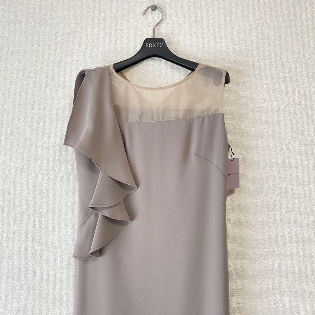 【新品未使用】AIMER アシンメトリー ラッフルドレス