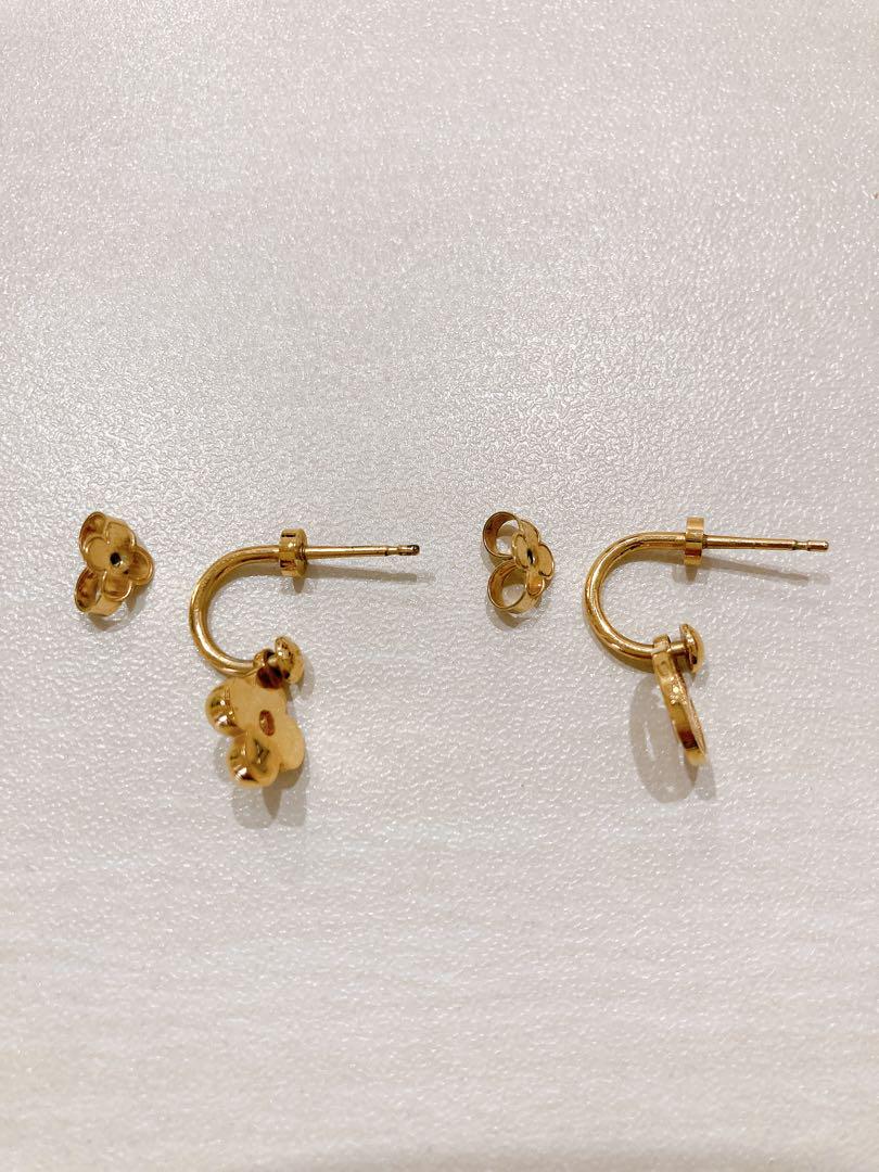 ルイヴィトン　両耳ピアス　ブルーミング