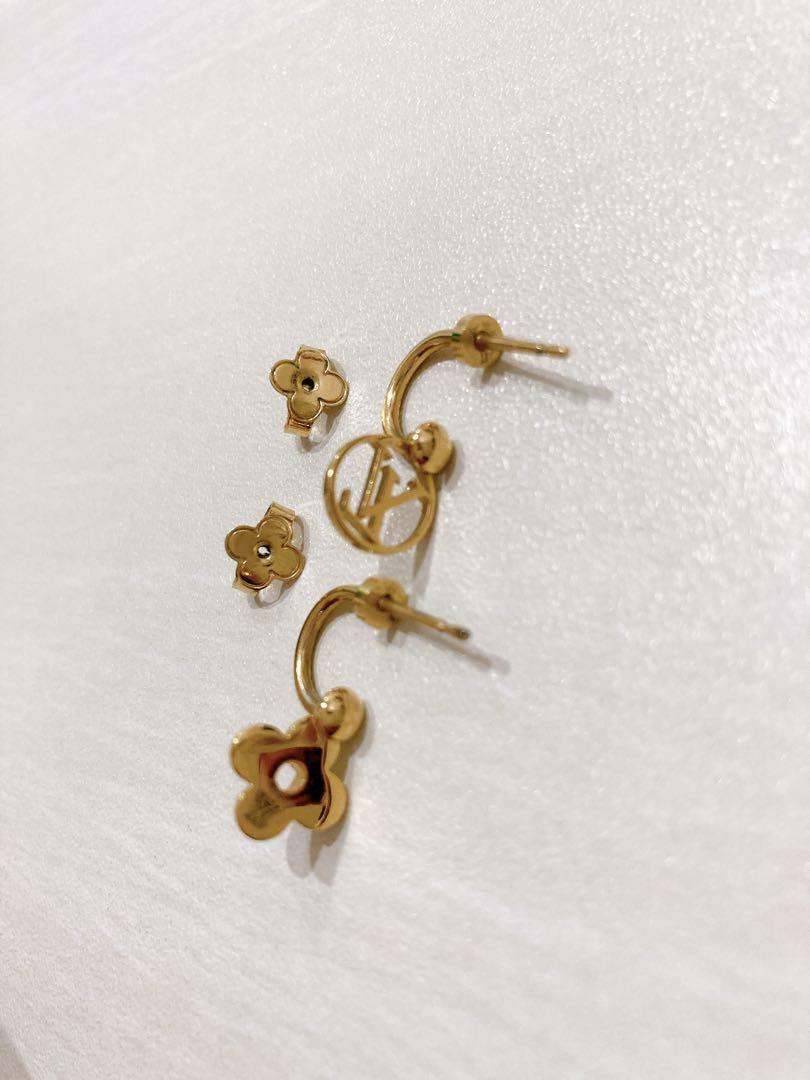 ルイヴィトン　両耳ピアス　ブルーミング