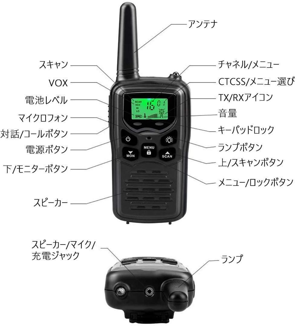 【M2331-63-45】トランシーバー 2台セット　無線機 免許不要