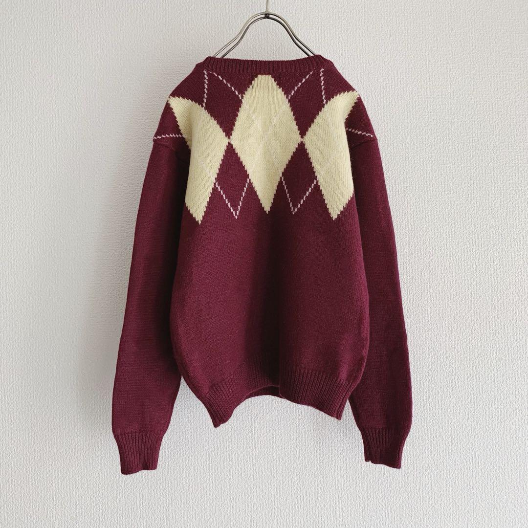 【SALE】古着“CocaCola” Vintage Argyle Knit
